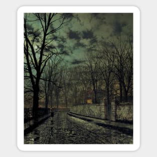 November by John Atkinson Grimshaw Sticker